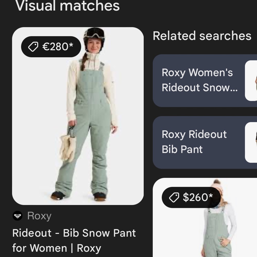 Roxy snowbib